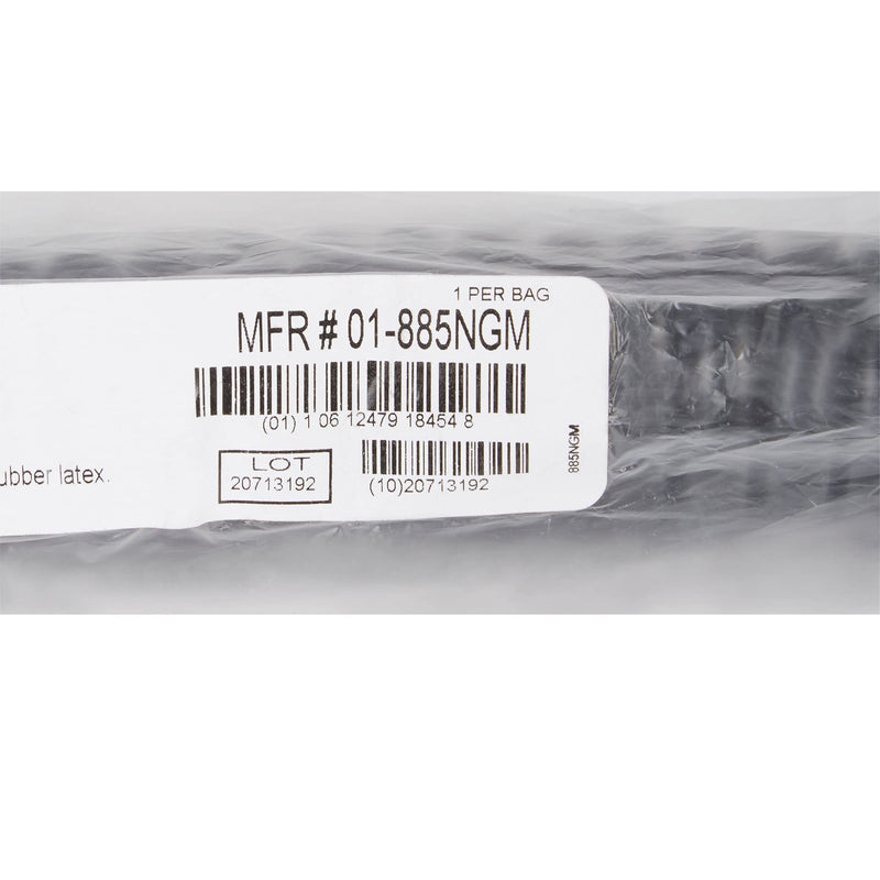 [Australia - AusPower] - McKesson LUMEON Blood Pressure Coiled Tubing, for use with Clock Face Aneroid Sphygmomanometers, Female Luer Connector - Black, 8 ft Long, 1 Count 