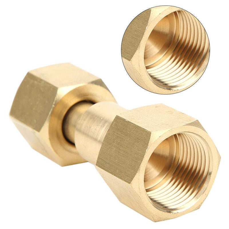 [Australia - AusPower] - Brass Cylinder Adaptors, Thread CGA580 to CGA320 CO2 Cylinder Inlet Adapter Carbon Dioxide Tank to Argon Flowmeter Regulator Fittings 