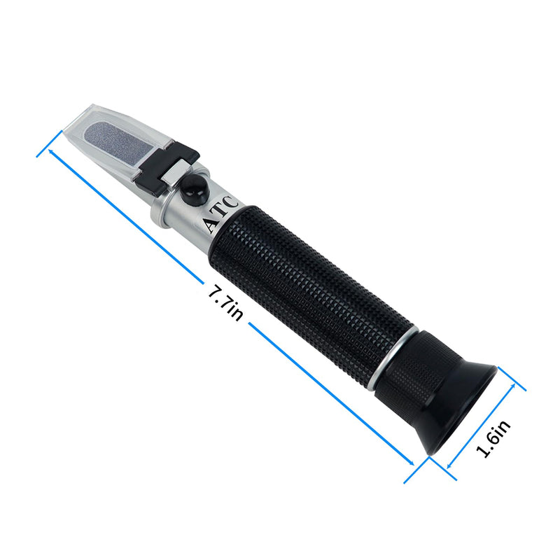 [Australia - AusPower] - Alcohol Refractometer with ATC,Range 0-80% v/v. Alcohol Content Measurement Tool Tester for Alcohol Liquor Production, Ethanol with Water Winemaker 