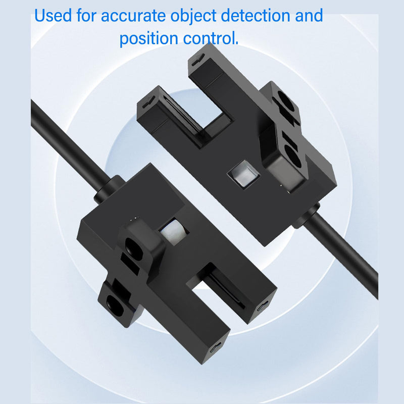 [Australia - AusPower] - 5Pcs Photoelectric Switch Sensor U Shaped Slot Type Photoelectric Optical Sensor Switch NPN Photoelectric Switch Control Switch DC5‑24V 
