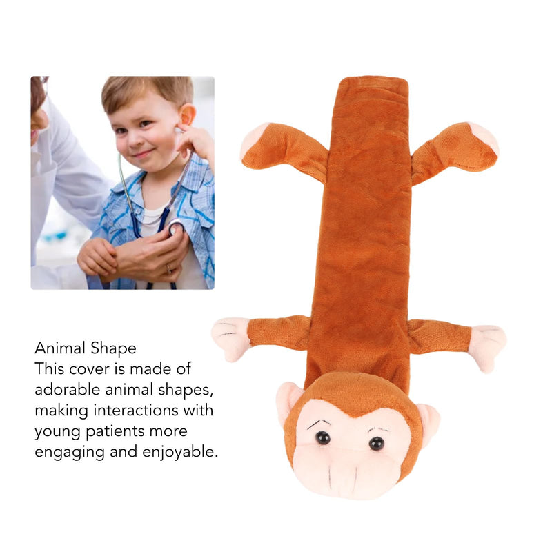[Australia - AusPower] - Stethoscope Covers,Stethoscope Cover Scrunchie,Cloth Stethoscope Sleeve,Cute Animal Shape Plush Stethoscope Cover Sleeves Stethoscope Accessories for Nurses Doctors (Monkey) 