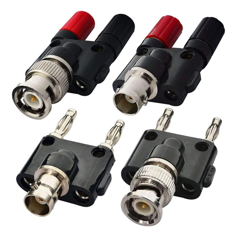 [Australia - AusPower] - Universal 100MHz Oscilloscope Probe & Complete Accessories Kit – Includes BNC to Minigrabber Test Leads, Clip Probes (10-Piece Set, Black) 