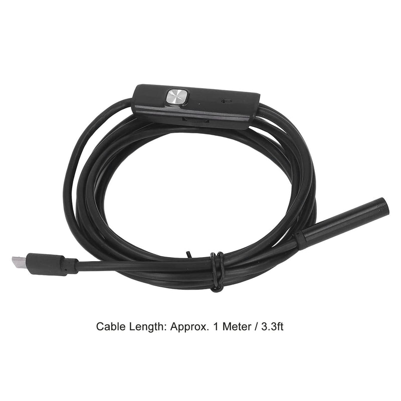 [Australia - AusPower] - USB Industrial Endoscope Inspection Camera with 6 LED Lights for Drain Inspection System IP67 Waterproof(1m / 3.3ft) 