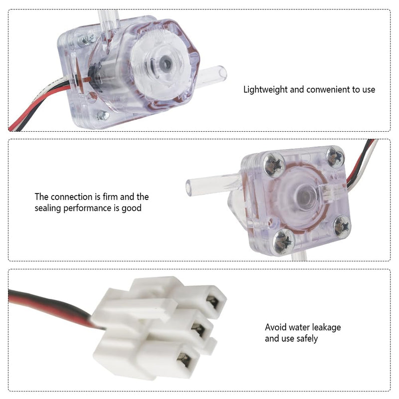 [Australia - AusPower] - SMWF-0420A Hall Flow Sensor Miniature Flowmeter for Water Purifiers Refrigerator Ice Makers Coffee Maker, Precision Water Flow Sensor 