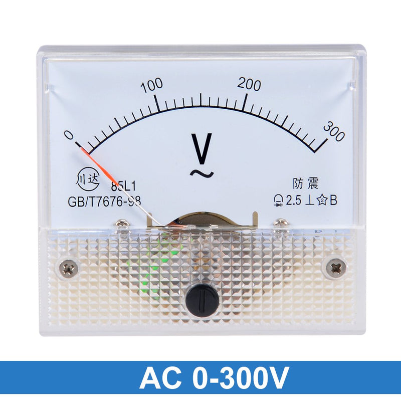 [Australia - AusPower] - uxcell AC 0-300V Analog Panel Voltage Gauge Volt Meter 85L1 2.5% Error Margin 