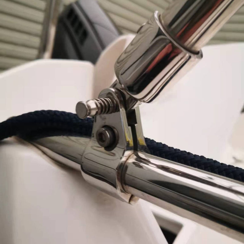 SHENGHUISS Boat Bimini Top Jaw Slid 316 Stainless Steel Boat Marine Grade Hardware Fitting External Eye End Heavy Duty B-7/8 inch (22.5 mm)