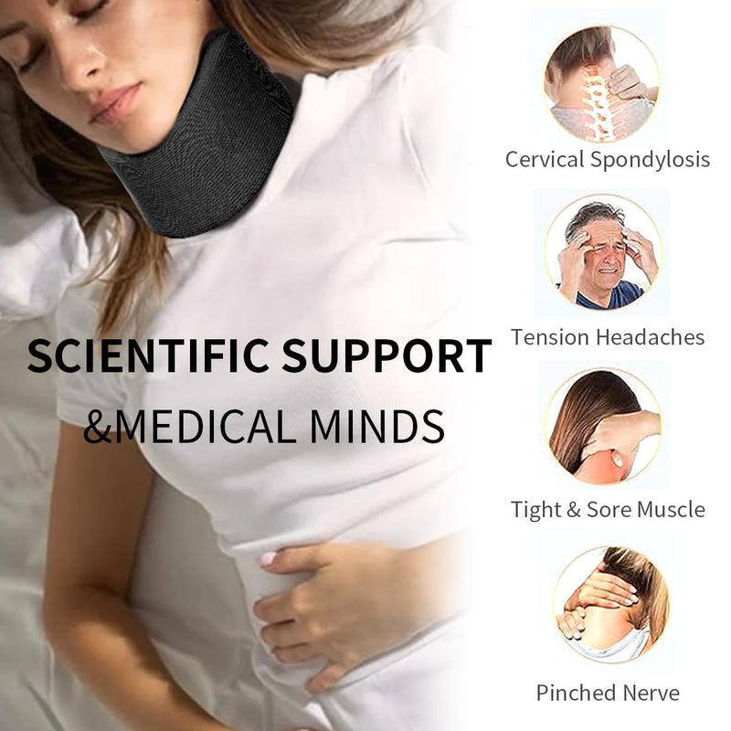 [Australia - AusPower] - Soft Neck Brace Universal Cervical Collar, Neck Brace for Sleeping Foam Wraps Keep Vertebrae Stable for Relief of Cervical Spine Pressure A-L (Neck Circumference 14"-16.9", High 3.3") A-L( 14"-16.9" , High 3.3" ) 