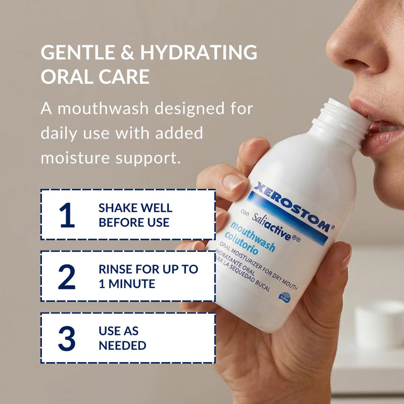 With Saliactive For Dry Mouth Or Xerostomia Mouthwash 250ml