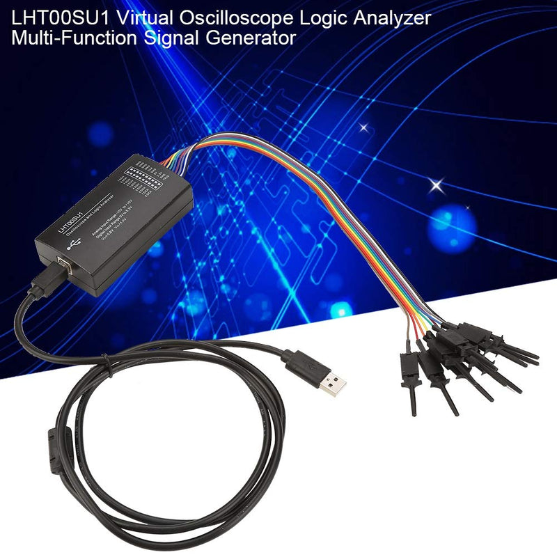 [Australia - AusPower] - Signal Generator, Multi-function LHT00SU1 Oscilloscope 2 Channel Input Virtual Oscilloscope Logic Analyzer USB Logic Analyzer 