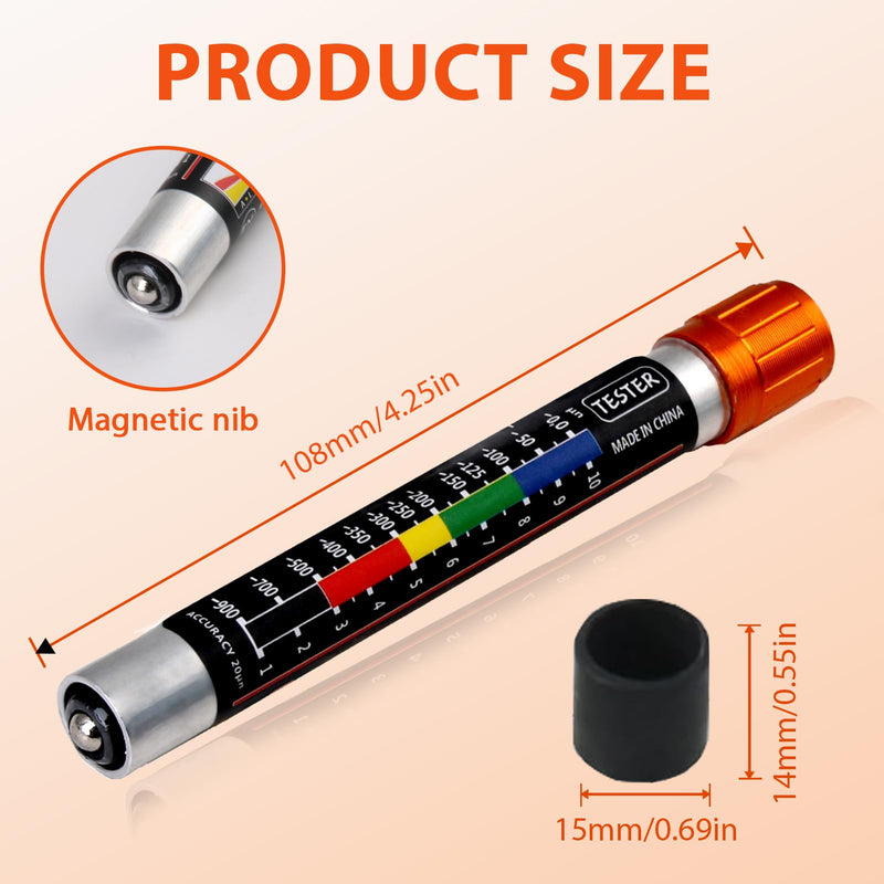 [Australia - AusPower] - Paint Thickness Gauge for Car, Magnetic Paint Gauge, Paint Tester for Car, Paint Thickness Meter, Paint Tester Car, Coating Thickness Gauge, Paint Layer Thickness Gauge, Car Paint Gauge 