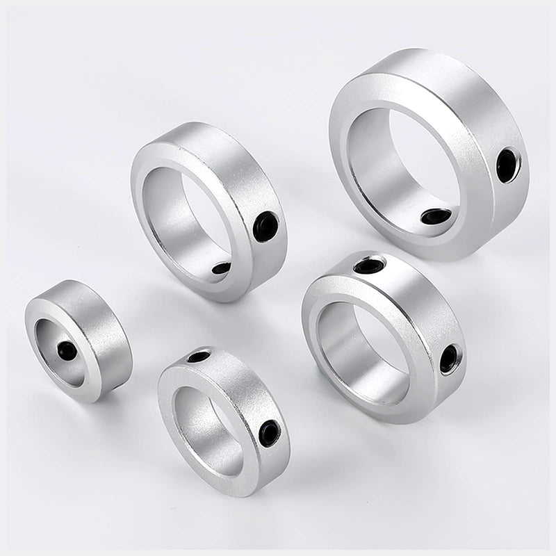 [Australia - AusPower] - (4-Pack) Aluminum Alloy 8mm Bore Shaft Collars Screw Style?Bore Shaft Collars with 8mm Bore Size, 14mm Outer Diameter, and 8mm Width - Suitable for CNC Machine Tools 4 