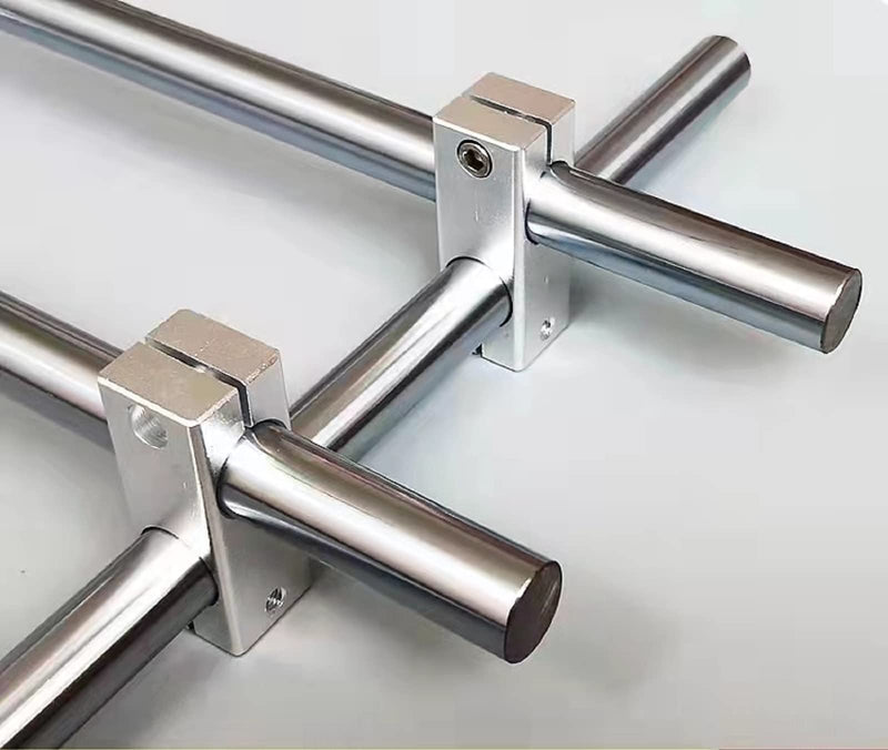 2PCS Aluminum Alloy Linear Motion Rail Guide Cross-Type Connector for 20mm x 20mm Diameter Shaft