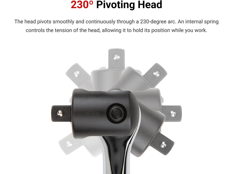 TEKTON 3/8 Inch Drive x 18 Inch Comfort Grip Breaker Bar | SBH01118