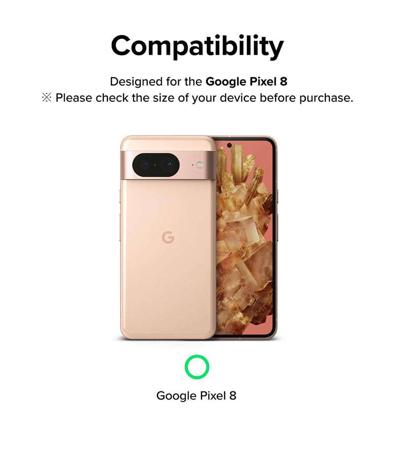 [Australia - AusPower] - Ringke Camera Glass [Multi-Layer Protection] Compatible with Google Pixel 8 Camera Lens Protector, Tempered Glass Cover - 3 Pack 