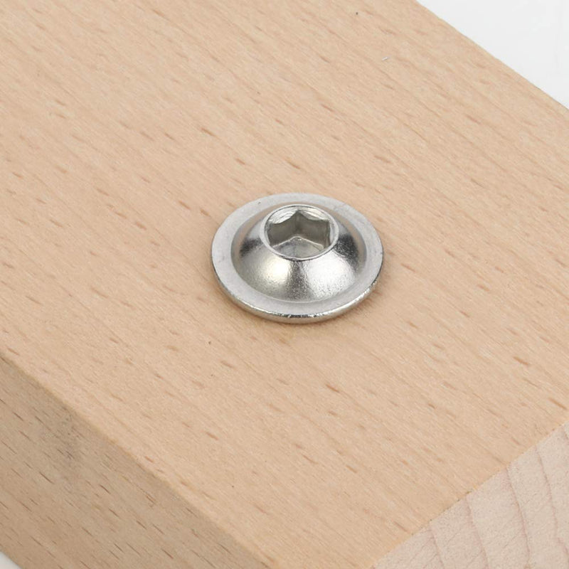 [Australia - AusPower] - M6-1.0 x 16mm Flanged Button Head Socket Cap Screws, Stainless Steel 18-8 (304), Bright Finish, Full Thread, Allen Socket Drive, 25 PCS M6 x 16mm 