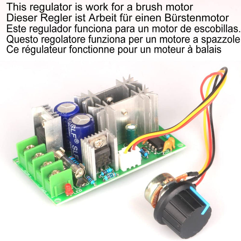 [Australia - AusPower] - Gebildet DC Motor Controller Assembly 12V 24V 36V 48V/20A, High Performance Drive Module Adjustable Speed PWM Electronic Controller Switch Ultra Small LED Dimmer E402 
