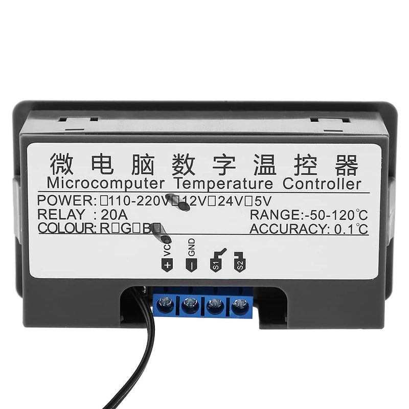 [Australia - AusPower] - 12v 20A W3230 LCD Digital Timer W3230 Digital Temperature Controller Thermostat Meter 12V 24V 220V Digital Thermostat Thermostat Switch Sensor with LED Display(12V red and Blue 12V red and blue display 