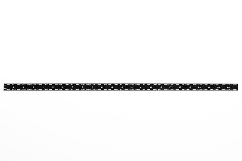 [Australia - AusPower] - PEC Tools 161-024EZ, 24 Inch Flexible Ruler, 16R (32nds, 64ths, 50 THS, 100ths),Made in US, Stainless Steel, Black Chrome 24 Inch-16R 