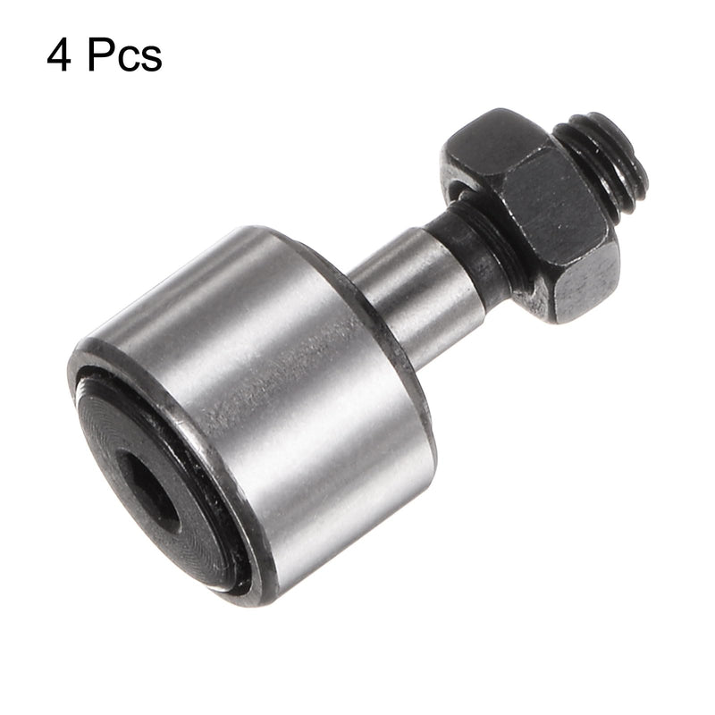 [Australia - AusPower] - HARFINGTON 4pcs CF5 Cam Follower KR13 Needle Roller Bearing M5x0.8mm Male Thread 13mm Roller Diameter Stud Type 8mm Roller Width Miniature Track Roller Bearings CF5/KR13 4 