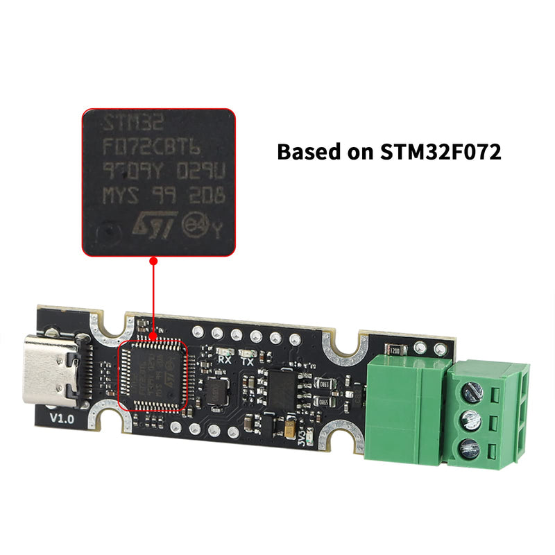 [Australia - AusPower] - FYSETC 3D Printer Parts UCAN Board V1.0 Based on STM32F072 USB to CAN Adapter Type C Interface Support CANable/CandleLight/Klipperr Firmware-Pack of 1 