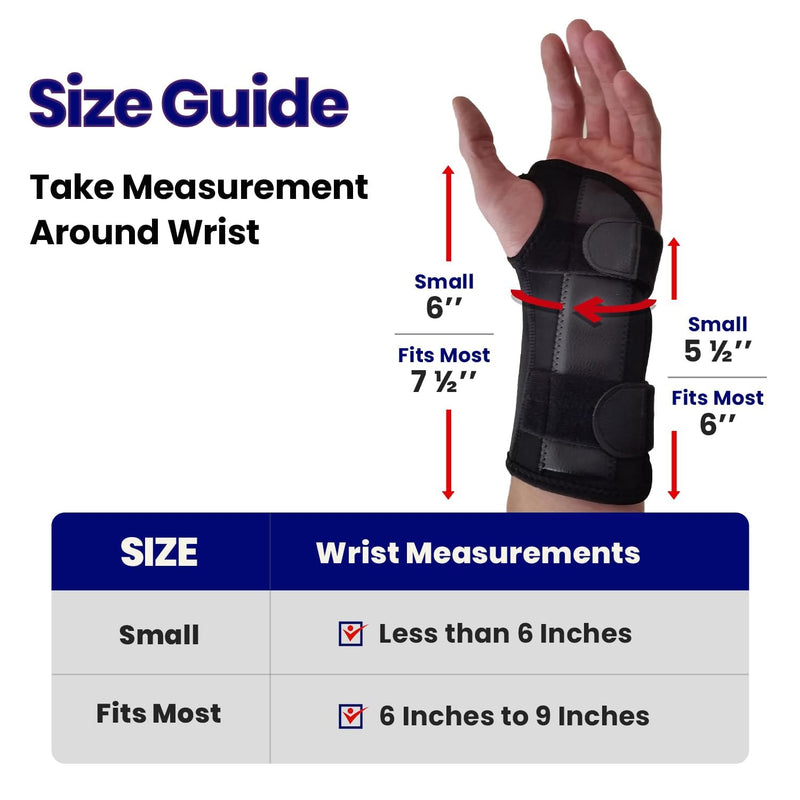 [Australia - AusPower] - Carpal Tunnel Wrist Brace Night Support | Arm Brace Wrist Guard | Wrist Splint & Hand Brace | Carpal Tunnel Syndrome & Wrist Tendonitis Pain Relief Forearm Compression | Men Women (Right Wrist Brace) Fits Most Right 