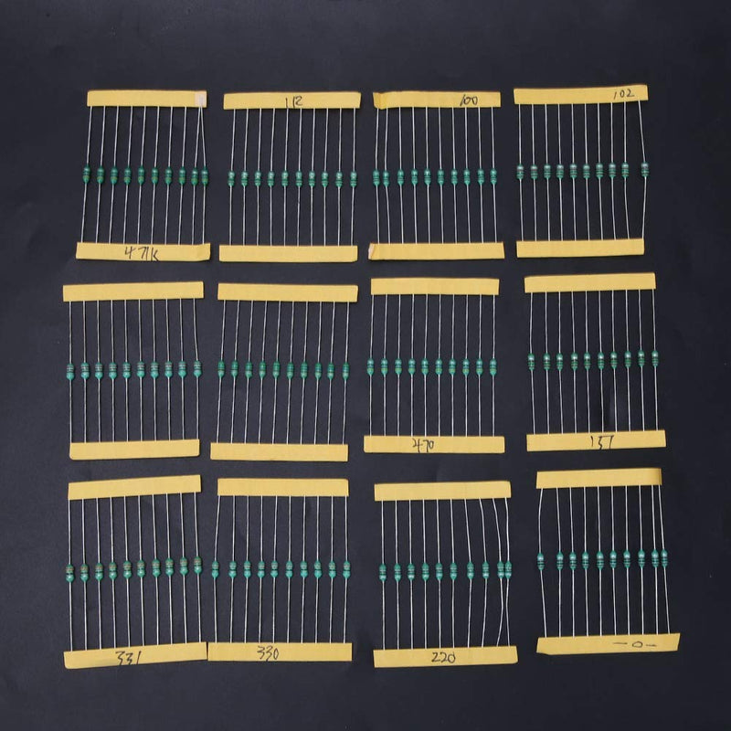 [Australia - AusPower] - 120PCS 1/4W Color Ring Inductor Set, 1uH to 1mH 12 Inductance Values User-Friendly High Performance Inductor Kit 