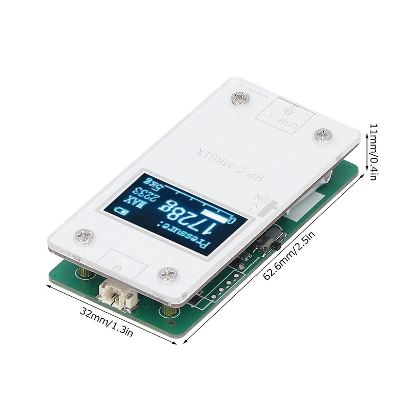 Pressure Sensors Display Module, 32x62.6x11mm Copper Clad Laminate Ultra Thin Flexible Pressure Sensitive Film Pressure Sensor + Pressure Display Module