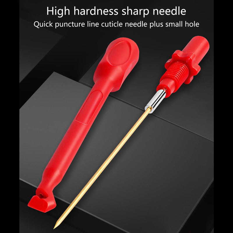 [Australia - AusPower] - Auto Repair Multimeter Test Lead Puncture Probe Wire Piercing Test Clips Tool Car Testing Tools 4mm Banana Plug Multimeter Tool, Red 