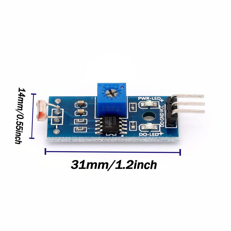 [Australia - AusPower] - JIUWU Light Detection Digital Switch Mete Output Photosensitive Sensor Module Pack of 5 