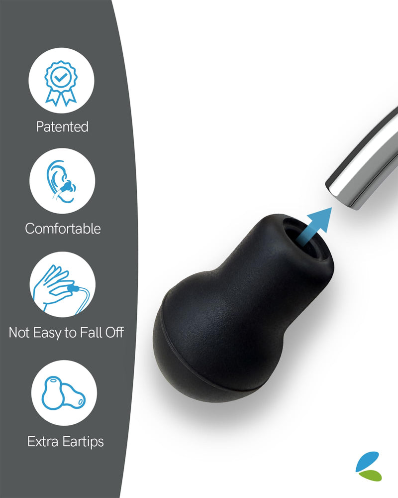 [Australia - AusPower] - FriCARE Dual Head Stethoscope - Stethoscopes for Nurses, Medical Nursing Students, Paramedics/EMT/LVN/VNA Backup - FSA/HSA Eligible Estetoscopio, Black Tube, Stainless Steel Chestpiece Mirror Black 