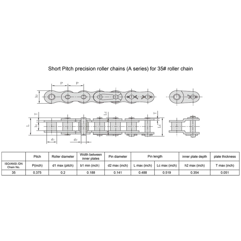 [Australia - AusPower] - #35 Roller Chain Sprocket Type B 3/4 inch Bore 36 Tooth, Hardened Antirust 1045 Steel Drive Sprockets 35B36-3/4 