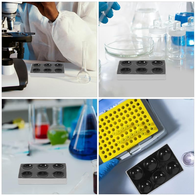 [Australia - AusPower] - OUNONA Porcelain Ceramic Reaction Plate Set 3Pcs Spot Plates for Laboratory Use High Temperature Resistant Corrosion Proof Accurate Testing 
