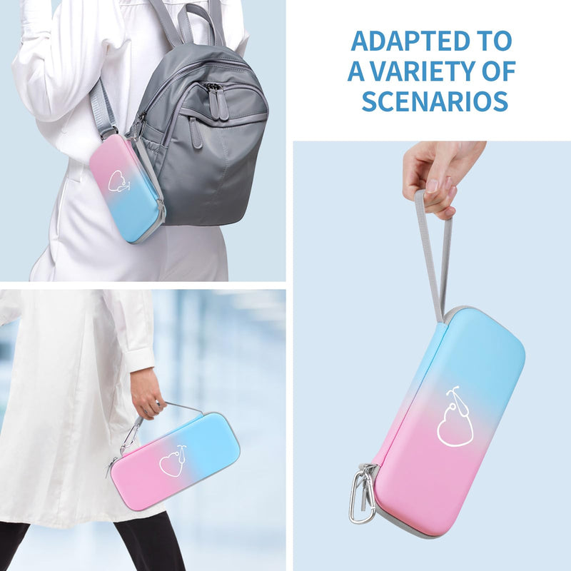 [Australia - AusPower] - Yinke Stethoscope Case for 3M Littmann Classic III, Lightweight II S.E, MDF Acoustica Deluxe, Cardiology IV Stethoscopes -Extra Room Medical Scissors Reflex Hammer Penlight, Ideal Gift Nurse Doctor Gradient-PU Leather 