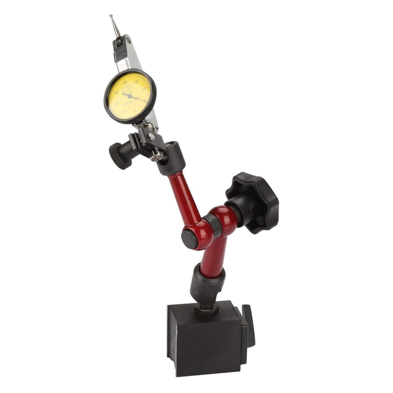 [Australia - AusPower] - Heayzoki Dial Indicator with Magnetic Stand Base Holder, Lever Dial Gauge Test Indicator with Gauge Flexible Strong Magnetic Stand Base Holder 