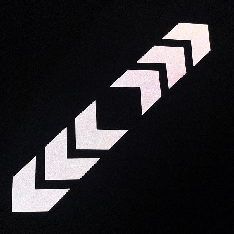High Visibility Silver Reflective Heat Transfer Vinyl Iron On Stickers Arrow MN-13 (1 inch x 10 Yard) 1 inc x 10 yard