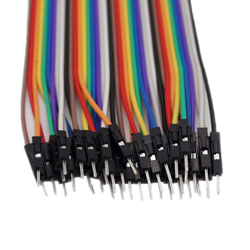 [Australia - AusPower] - Multicolored Breadboard Jumper Wire Dupont Kit for Arduino, Raspberry Pi (120 Wires - 10CM - 4INCH) 120 Wires - 10CM - 4INCH 