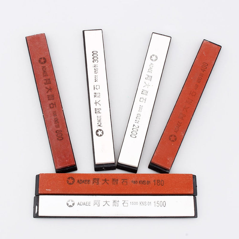 [Australia - AusPower] - Hilitand Sharpening Stones, 6-Piece Whetstone Set Whetstone Polishing Sharpener Whetstone 180# 400# 800# 1500# 2000# 3000# 3000 