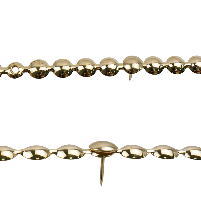 [Australia - AusPower] - Antrader Upholstery Tacks Strips 10Pcs 1Meters Decorative Nail Strips Trim for Sofa Headboard Chair Furniture Decorative Nail with Single Tacks (11mm Gold) 