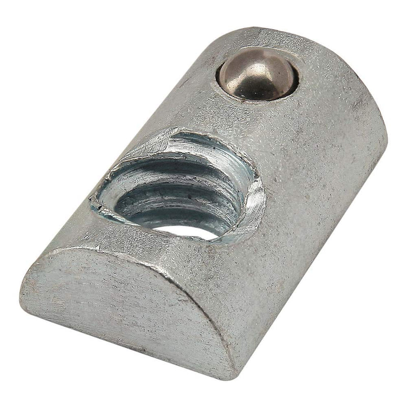 [Australia - AusPower] - 8020, 3923, 10 Series 1/4-20 Steel Roll in T-Nut with Ball Spring - T Slot Accessories for Aluminum Extrusion - 80/20 Hardware Nuts (10) 