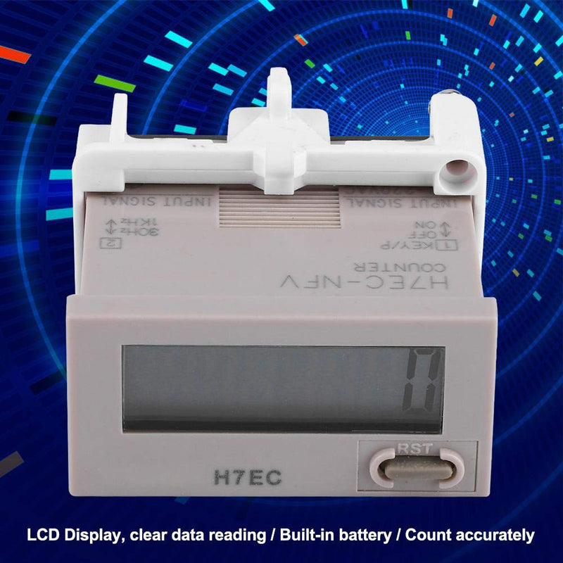 H7EC NFV Electronic Counter AC 110-220V Digital Electrical Counter Totalizer with 8 Digit LCD Display