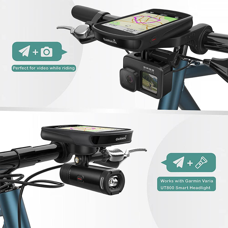 [Australia - AusPower] - TUSITA Out Front Mount Compatible with Garmin Edge GPS Bike Computer, XOSS G/G+, iGPSPORT - Cycling Handlebar 25.4mm 31.8m 