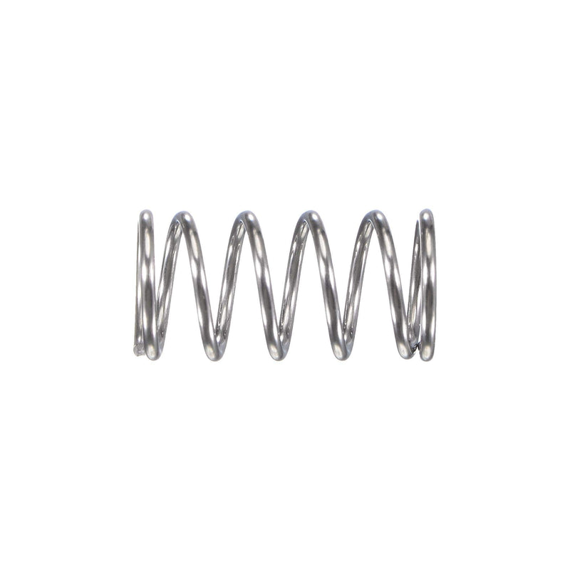 [Australia - AusPower] - uxcell Compression Spring,304 Stainless Steel,8mm OD,0.8mm Wire Size,9mm Compressed Length,15mm Free Length,11.8N Load Capacity for Home Projects, Silver Tone,10pcs 15mm 