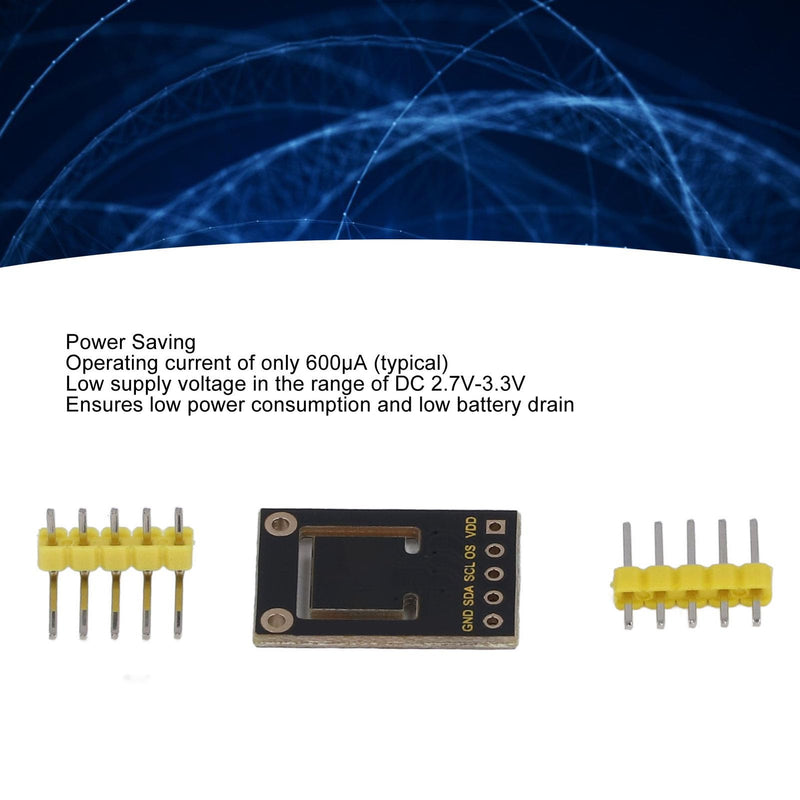 [Australia - AusPower] - MAX30205 Temperature Humidity Sensor Module, 2.7‑3.3V Human Body Temp Sensor Board, 0.1°C Accuracy Body Sensor Module with Alarm, I2C Communicating Interface 