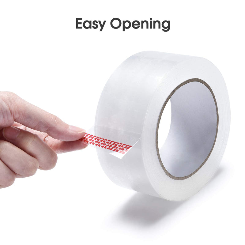 Pacific Mailer Clear Packing Tape, 2 Inch Wide, 2.0mil Thickness, 110 Yard Per Roll [Pack of 36 Rolls] 36-Pack, 110Yd, 2inch