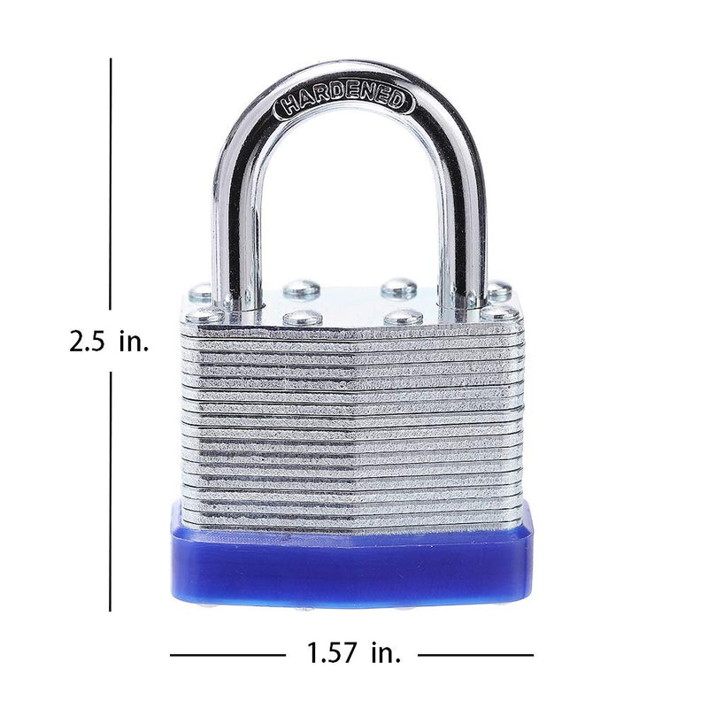 [Australia - AusPower] - Laminated Steel Key Lock, 1-9/16 in. Wide Body, 2 Padlocks Keyed Alike 1-9/16 in. 2 Pack 