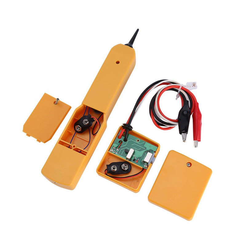 [Australia - AusPower] - Wire Tracer, Network Electrical Cable Tester Tone Generator and Probe Kit, RJ11 Circuit Tracer Wire Toner Circuit Breaker Finder Line Detector, Networking Fixing Tools Kit 