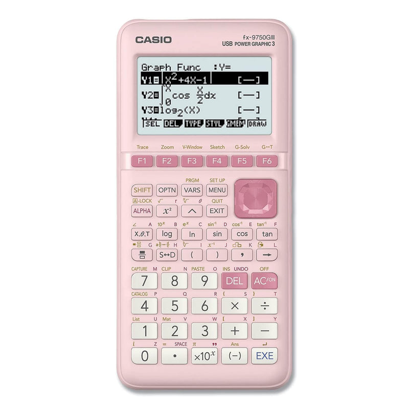[Australia - AusPower] - Casio fx-9750GIII Pink Graphing Calculator (fx-9750GIII-PK) 