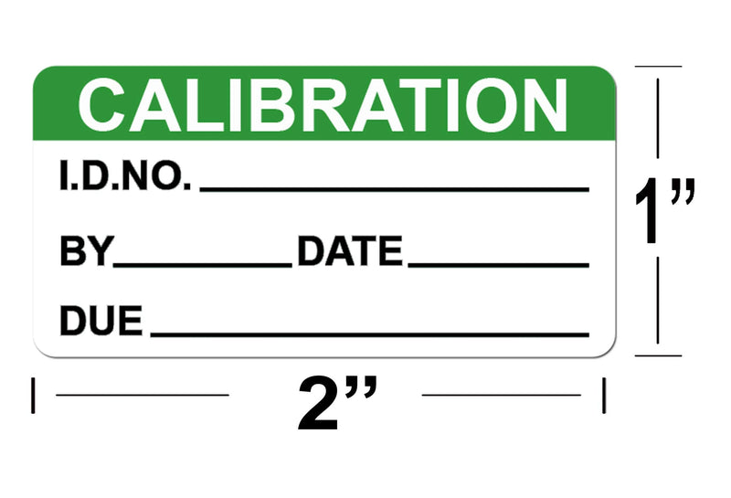 Self Laminating Write-on Calibration Stickers with Spiral Bound Cover for NIST Calibration ISO-9000 Equipment Calibrations Inspection Safety Label Quality Control 180 pcs 1 x 2 Inch
