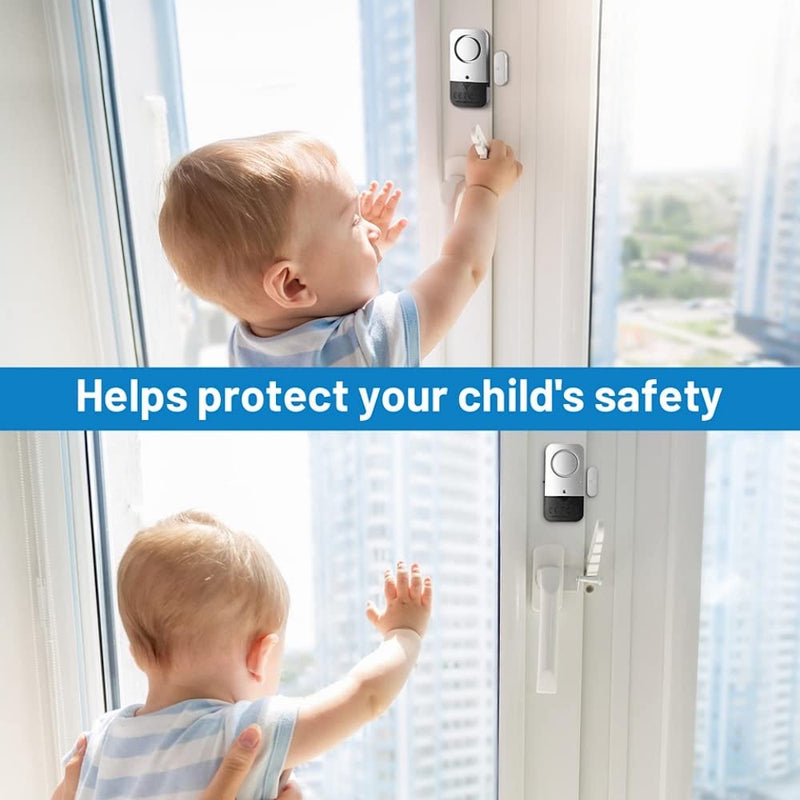 Window Alarm Sensors Door Alarms for Kids Safety , Home Security for Pool, Burglar Alarm, Dementia Patients Open (10Pack) 10pack