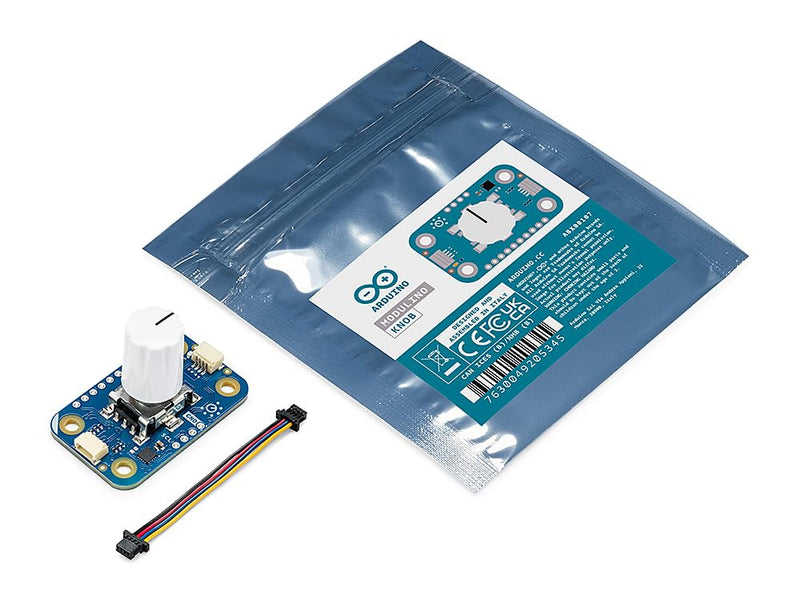 [Australia - AusPower] - Arduino Modulino Knob [ABX00107] – Rotary Encoder with Push Button for Precise Control in Arduino & IoT Projects 